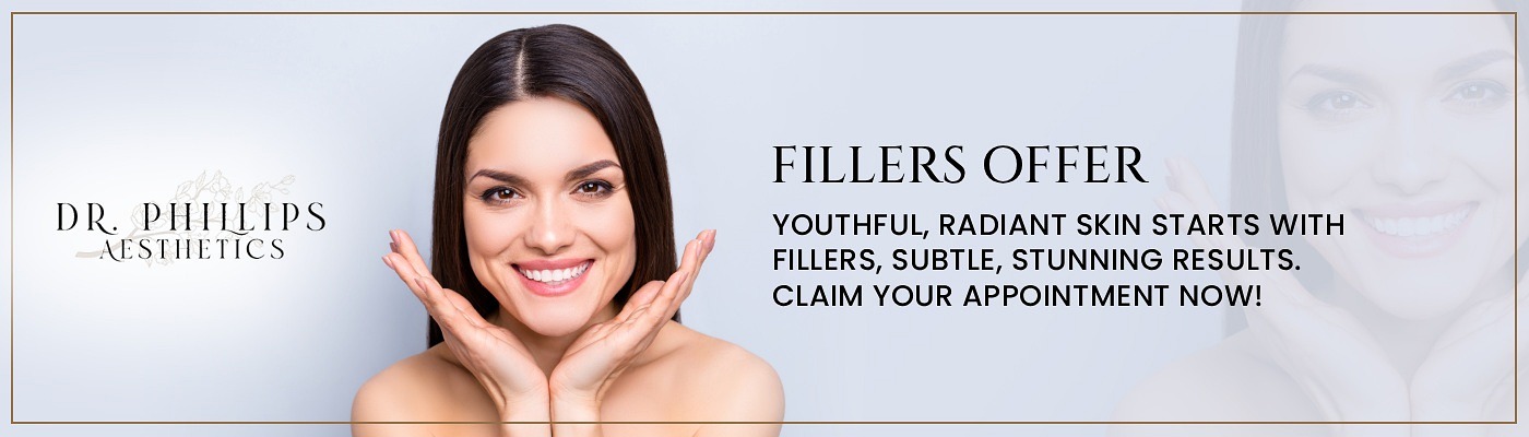 Fillers Offer: Youthful, radiant skin starts with fillers, subtle, stunning results. Claim your appointment now! at Dr. Phillips Aesthetics MedSpa in Winter Park, FL
