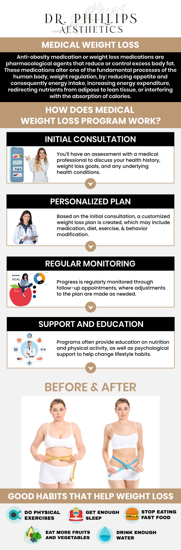Tirzepatide, semaglutide, and phentermine are all medications that are effective in helping people lose an immense quantity of weight. Phentermine is a short-term appetite suppressant. Semaglutide GLP-1 for weight loss works to manage appetite and blood sugar levels. Combining these for weight loss should only be done after consultation with our medical professional, Dr. Phillips Nagsuk, MD, at Dr. Phillips Aesthetics. For more information, contact us or make an appointment online. We are conveniently located at 242 N Edinburgh Drive Winter Park, FL, 32792.