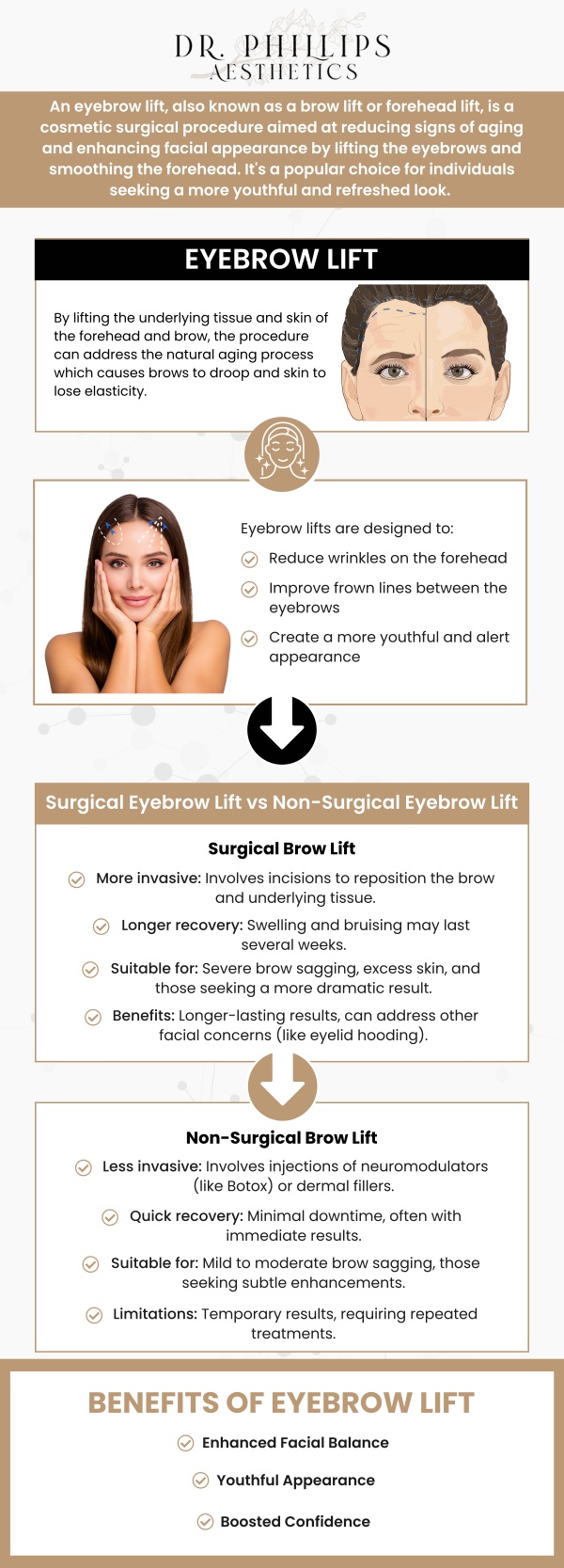 Common questions asked by clients: How does Botox for Brow Lift create a more lifted appearance? Who is a suitable candidate for Botox for Brow Lift? What concerns can Botox for Brow Lift help address? How long do the results of Botox for Brow Lift typically last? For more information, contact us or schedule an appointment online. We are conveniently located at 242 N Edinburgh Drive Winter Park, FL, 32792. We serve clients from Winter Park FL, Maitland FL, Casselberry FL, Winter Springs FL, Orlando FL, and Altamonte Springs FL. Common questions asked by clients: How does Botox for Brow Lift create a more lifted appearance? Who is a suitable candidate for Botox for Brow Lift? What concerns can Botox for Brow Lift help address? How long do the results of Botox for Brow Lift typically last? For more information, contact us or schedule an appointment online. We are conveniently located at 242 N Edinburgh Drive Winter Park, FL, 32792. We serve clients from Winter Park FL, Maitland FL, Casselberry FL, Winter Springs FL, Orlando FL, and Altamonte Springs FL.